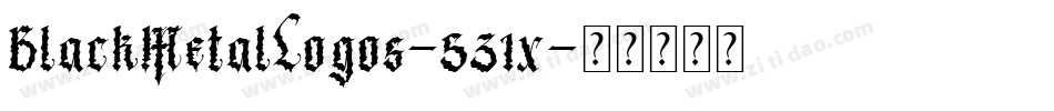 BlackMetalLogos-531x字体转换
