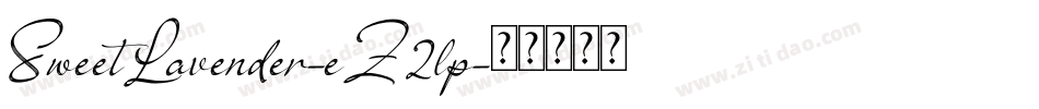 SweetLavender-eZ2lp字体转换