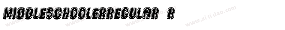 MiddleSchoolerRegular-10r4字体转换