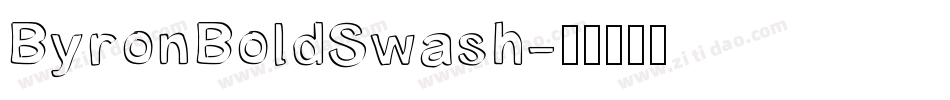 ByronBoldSwash字体转换