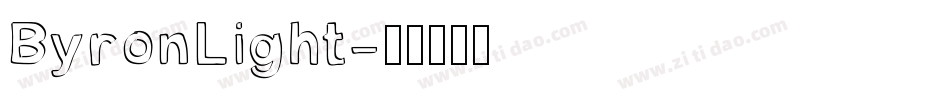 ByronLight字体转换