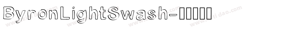 ByronLightSwash字体转换