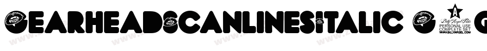 GearheadScanlinesItalic-G9gP字体转换 GearheadScanlinesItalic-G9gP字体转换