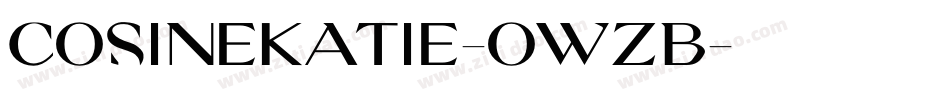CosineKatie-owzB字体转换