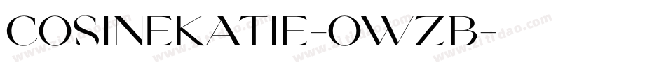 CosineKatie-owzB字体转换