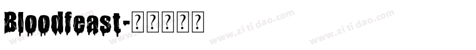 Bloodfeast字体转换