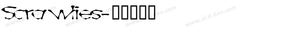 Scrawlies字体转换