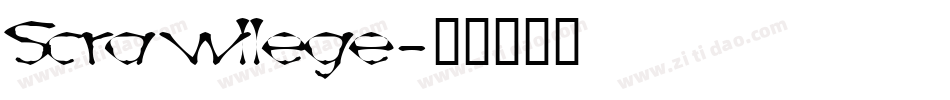 Scrawllege字体转换