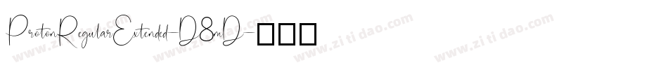 ProtonRegularExtended-D8mD字体转换