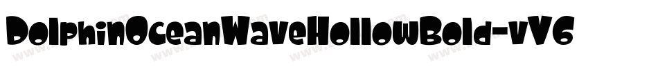 DolphinOceanWaveHollowBold-vV6A字体转换