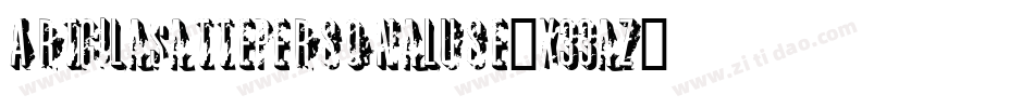 ArtgilaSattePersonalUse-X33aZ字体转换