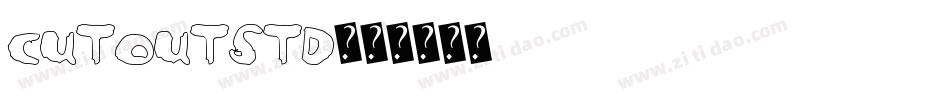 CutoutStd字体转换