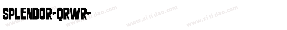 Splendor-qRWr字体转换 Splendor-qRWr字体转换