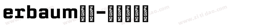 erbaum字体字体转换