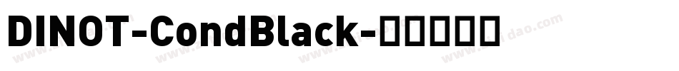 DINOT-CondBlack字体转换
