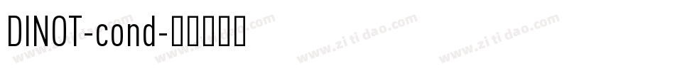 DINOT-cond字体转换