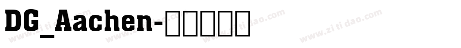 DG_Aachen字体转换