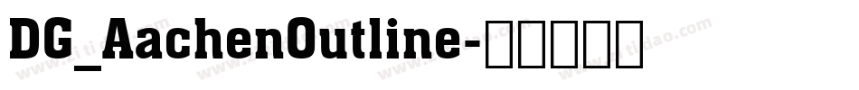 DG_AachenOutline字体转换