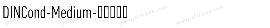 DINCond-Medium字体转换