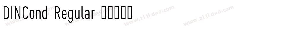 DINCond-Regular字体转换