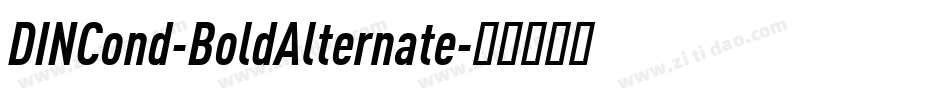 DINCond-BoldAlternate字体转换