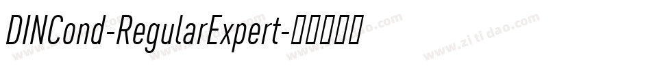 DINCond-RegularExpert字体转换