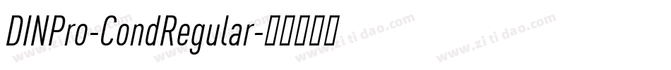 DINPro-CondRegular字体转换