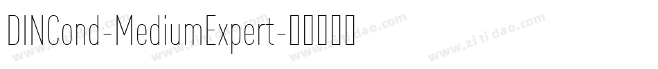 DINCond-MediumExpert字体转换