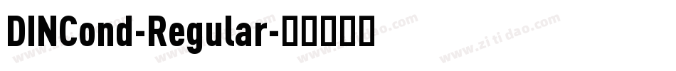 DINCond-Regular字体转换