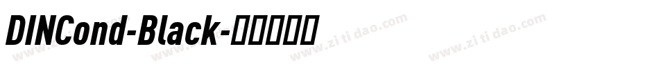 DINCond-Black字体转换