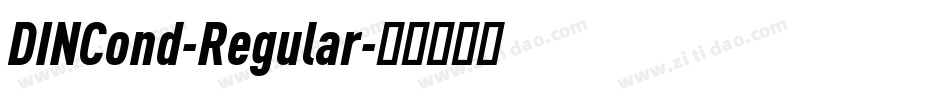 DINCond-Regular字体转换