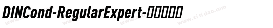 DINCond-RegularExpert字体转换