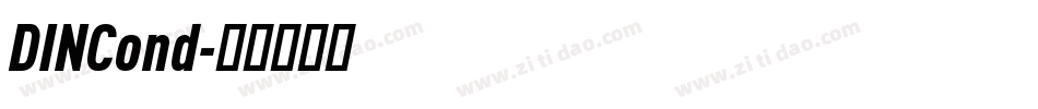 DINCond字体转换