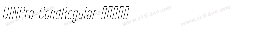 DINPro-CondRegular字体转换