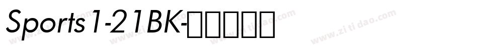 Sports1-21BK字体转换