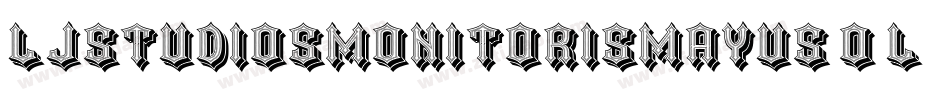 LjStudiosMonitorisMayus-O9l8字体转换
