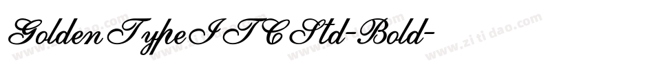 GoldenTypeITCStd-Bold字体转换