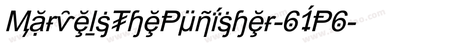 MarvelsThePunisher-61P6字体转换