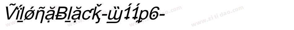 VilonaBlack-w11p6字体转换