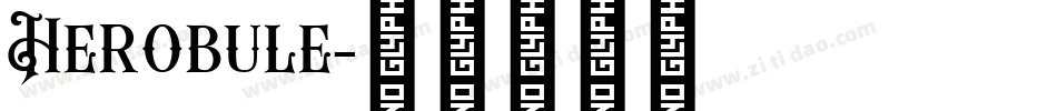 Herobule字体转换