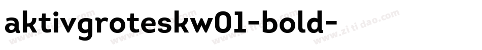 aktivgroteskw01-bold字体转换