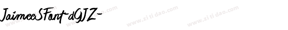 JaimeeSFont-dGJZ字体转换