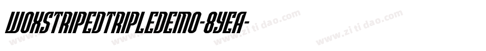 WoxStripedTripleDemo-8YEA字体转换