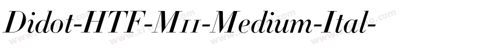 Didot-HTF-M11-Medium-Ital字体转换
