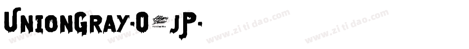 UnionGray-O0jP字体转换