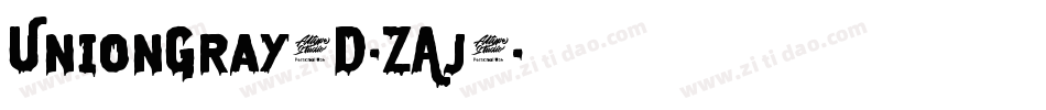 UnionGray3D-ZAj8字体转换