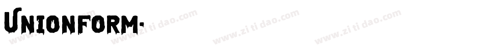 Unionform字体转换