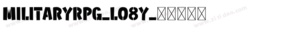 MilitaryRpg-lo8y字体转换