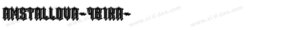 Amstallova-7B1RA字体转换