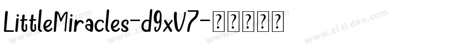 LittleMiracles-d9xV7字体转换